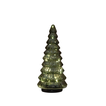 Boompje glas draaiend 30cm groen - afbeelding 1
