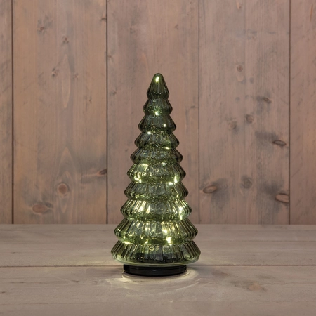 Boompje glas draaiend 30cm groen - afbeelding 2