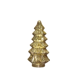 Boompje glas led 26x13.5cm goud
