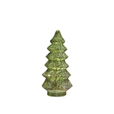 Boompje glas led 26x13.5cm m.groen