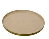 Bord ijzer d48h2cm ivoor - afbeelding 1