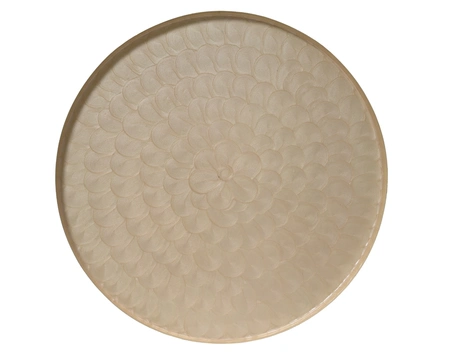 Bord ijzer d48h2cm ivoor - afbeelding 3