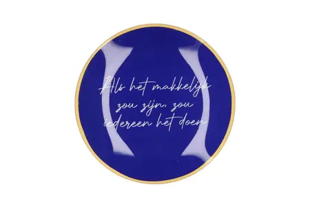 Bord Rond Als Het Makkelijk 18X18X2cm