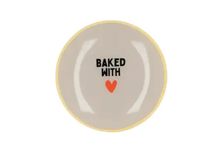 Bord Rond Baked With 18X18X2cm