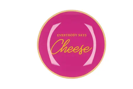 Bord Rond Everybody Says Cheese 18X18X2cm