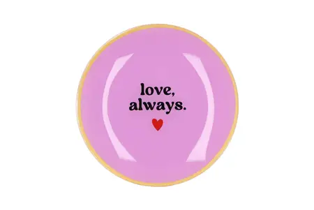 Bord Rond Love Always 18X18X2cm