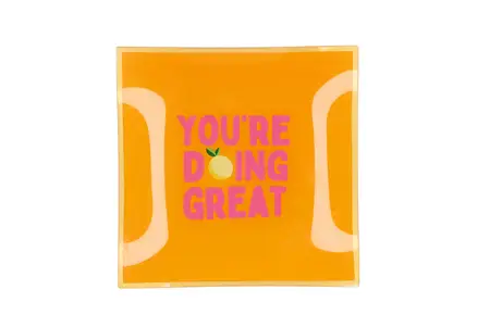 Bord Square You'Re Doing Great 18X18X2cm
