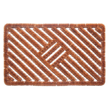 Borstelmat kokos/metaal 40x60cm