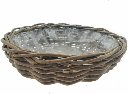 Van der Leeden Bowl Rattan D41H12CM Grey