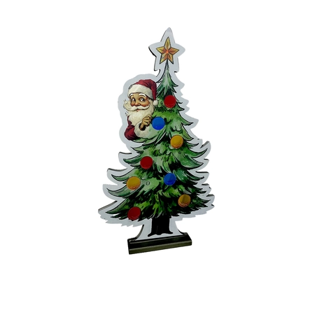 Brightside Infinity light Day&Night Kerstboom met kerstman B 66 x H 38 cm - afbeelding 2