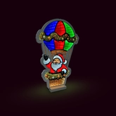 Brightside Infinity light Day&Night Kerstman in luchtballon B 27 x H 40 cm - afbeelding 1