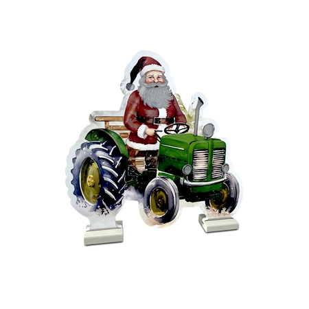Brightside Infinity light Day&Night Kerstman op tractor B 40 x H 40 cm - afbeelding 2