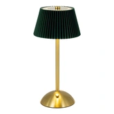 Brightside Tafellamp groen/goud oplaadbaar - Ø 15 x H 30 cm
