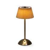 Brightside Tafellamp oranje/goud oplaadbaar - D 15 x H 30 cm