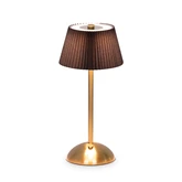 Brightside Tafellamp zwart/goud oplaadbaar - D 15 x H 30 cm
