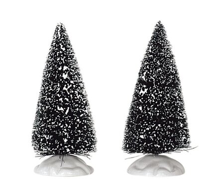 Bristle Tree, Set Of 2, Small - Lemax kerstfiguren