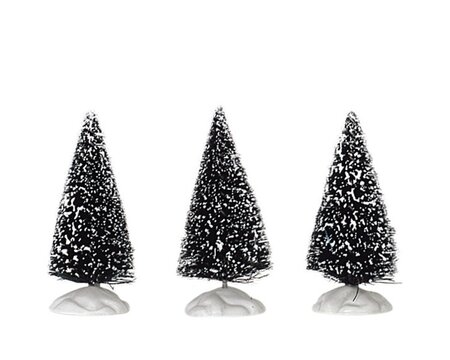 Bristle Tree, Set Of 3, Mini - Lemax kerstfiguren