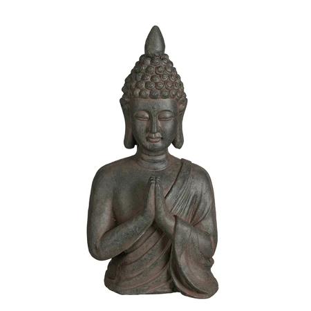 Buddha d.grijs - l29xb22xh58cm