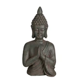 Buddha d.grijs - l29xb22xh58cm