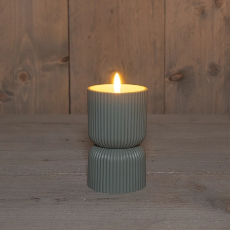 Buitenkaars 3D LED 15x8cm olijf