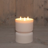 Buitenkaars 3D LED 17.5x13cm zand