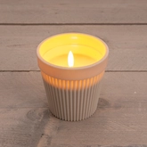 Buitenkaars in pot 3D LED zand