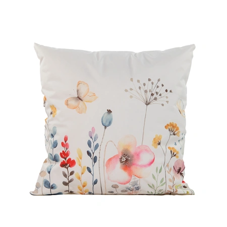 Buitenkussen veldbloemen 45x45cm