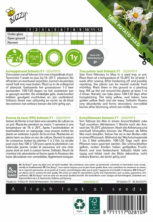 Buzzy® Aardappel uit zaad - SOLHY019 - afbeelding 2