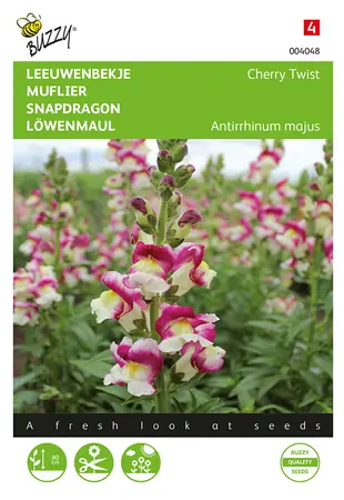 Buzzy® Antirrhinum, Leeuwenbekje Cherry Twist - afbeelding 1