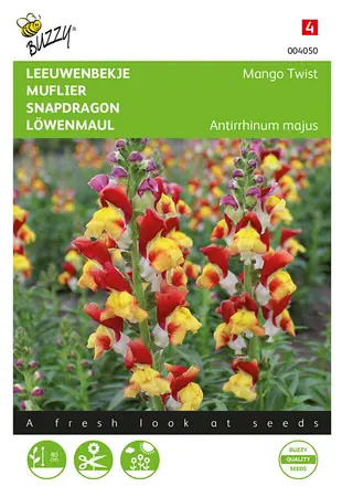 Buzzy® Antirrhinum, Leeuwenbekje Mango Twist - afbeelding 1