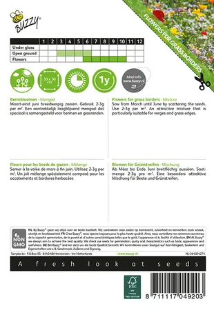 Buzzy® Bermbloemen Mengsel - afbeelding 2