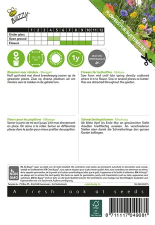 Buzzy® Bloemen voor vlinders mengsel - afbeelding 2