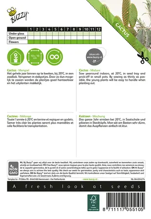 Buzzy® Cactusmengsel Vele soorten - afbeelding 2
