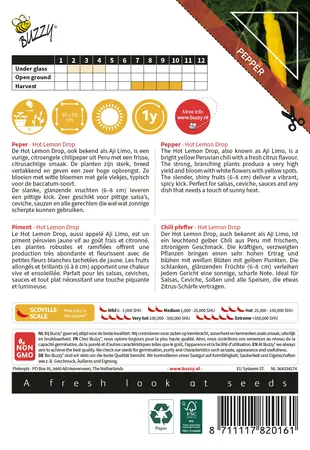 Buzzy® Culinary Peppers Hot Lemon Drop - afbeelding 2
