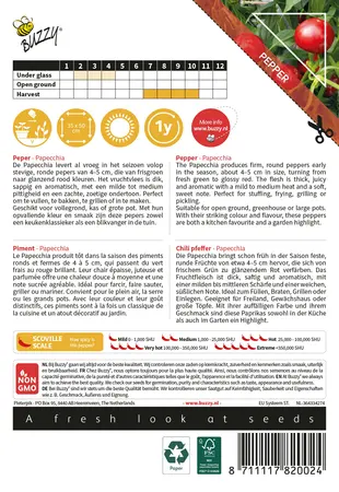 Buzzy® Culinary Peppers Papecchia - afbeelding 2