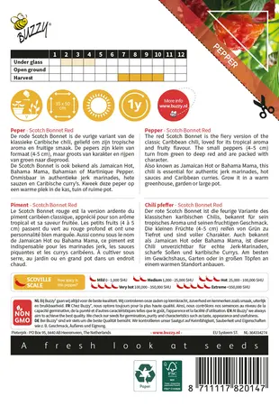 Buzzy® Culinary Peppers Scotch Bonnet - afbeelding 2