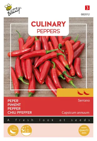 Buzzy® Culinary Peppers Serrano - afbeelding 1