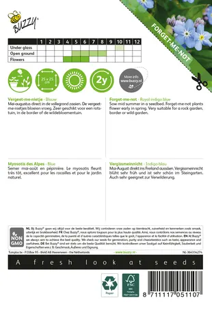 Buzzy® Myosotis, 'vergeet-me-nietje' blauw - afbeelding 2