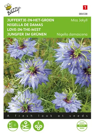 Buzzy® Nigella, Juffertje-in-het-groen Miss Jekyll blauw - afbeelding 1