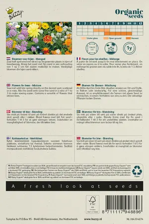 Buzzy® Organic Bloemenmengsel Bijen (BIO) - afbeelding 2