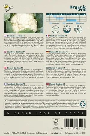 Buzzy® Organic Bloemkool Goodman F1 (BIO) (tzt Skywalker F1) - afbeelding 2