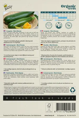 Buzzy® Organic Courgette Black Beauty (BIO) - afbeelding 2
