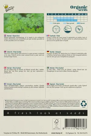 Buzzy® Organic Kervel Fijne Krul  (BIO) - afbeelding 2