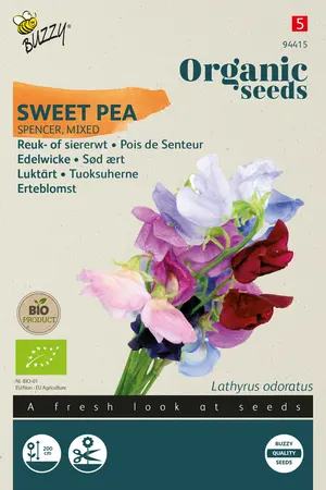 Buzzy® Organic Lathyrus, Reuk- of Siererwt Spencer (BIO) - afbeelding 1