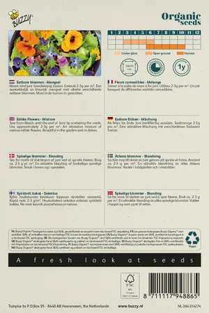 Buzzy® Organic Mengsel Eetbare Bloemen (BIO) - afbeelding 2