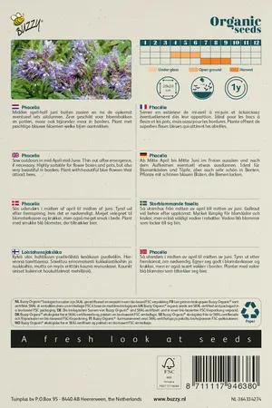 Buzzy® Organic Phacelia, Bijenvoer (BIO) - afbeelding 2