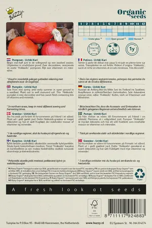 Buzzy® Organic Pompoen Uchiki Kuri  (BIO) - afbeelding 2