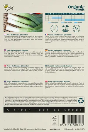 Buzzy® Organic Prei Herfstreuzen 2, Hannibal  (BIO) - afbeelding 2