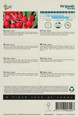 Buzzy® Organic Radijs Saxa 2 (BIO) - afbeelding 2