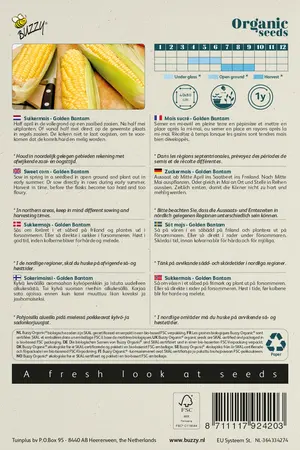 Buzzy® Organic Suikermais Golden Bantam  (BIO) - afbeelding 2